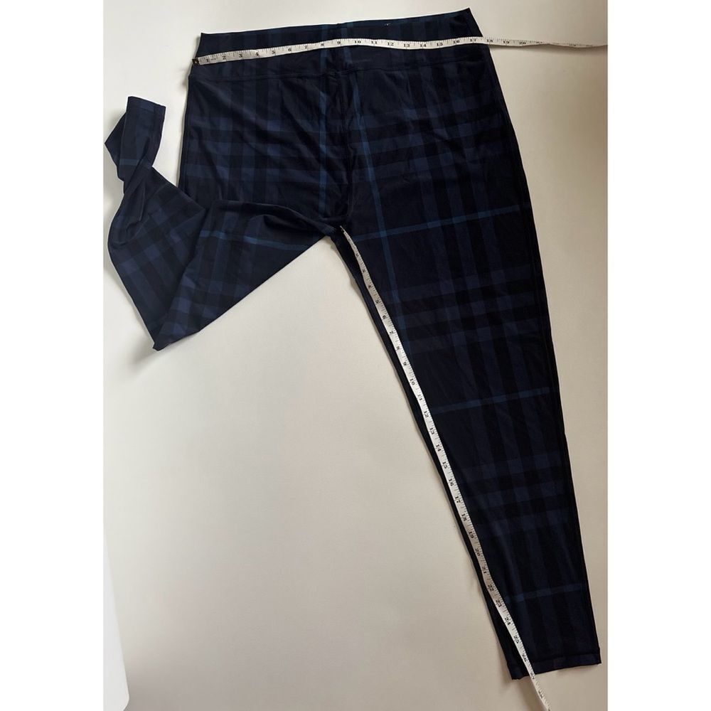 Burberry Madden Check Print Leggings in Blue Size XXL ~ NEW NO TAGS - Picture 11 of 13